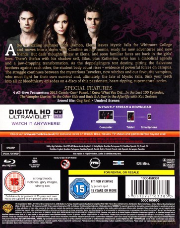 Vampire Diaries Complete Season 5 [4xBlu-Ray]