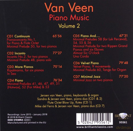 Jeroen Van Veen: Van Veen: Piano Music Volume. 2 [7CD]