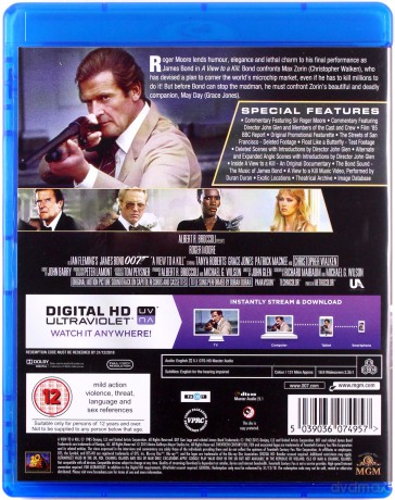007 James Bond View To A Kill (Zabójczy widok) [Blu-Ray]