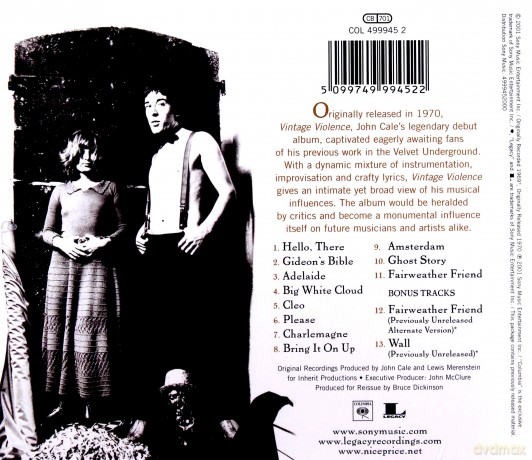 John Cale: Vintage Violence [CD]