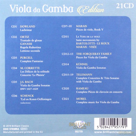 Viola Da Gamba Edition [21CD]