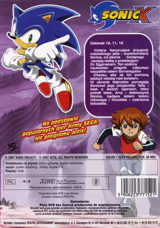 Sonic X cz. 1+2+3+4 Pakiet [4DVD]