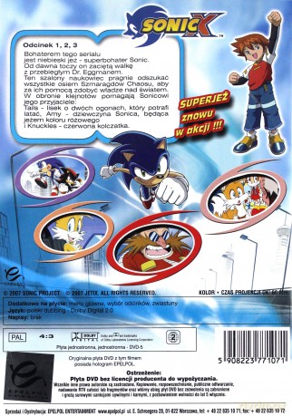 Sonic X cz. 1+2+3+4 Pakiet [4DVD]