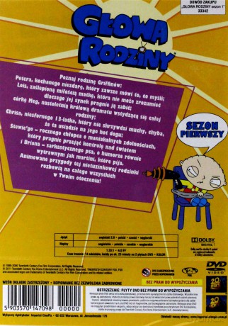 Głowa Rodziny (Family Guy) sezon 1 [2DVD]