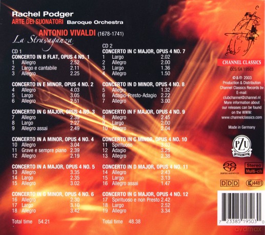 Rachel Podger: Vivaldi - La Stravaganza (Sacd) [CD]
