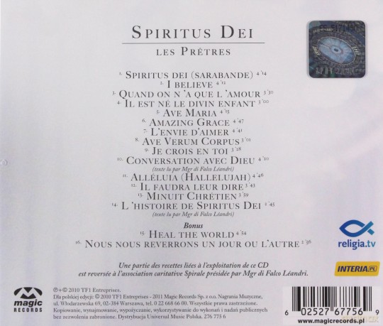 Les Pretres: Spiritus Dei (Polska Cena) [CD]