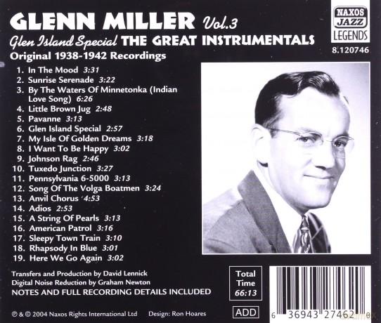 Glenn Miller: Vol 3 Glen Island Special [CD]