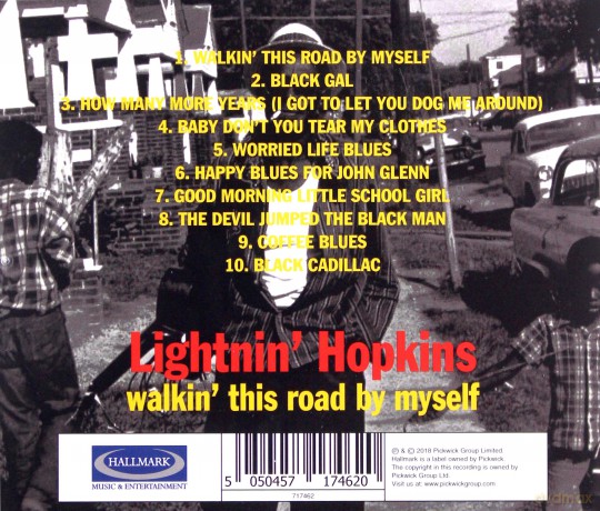 Lightnin Hopkins: Walkin This Road By Myself [CD]
