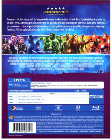 Avengers Kompletna Kolekcja Pakiet 1-4 (Disney) [5xBlu-Ray]