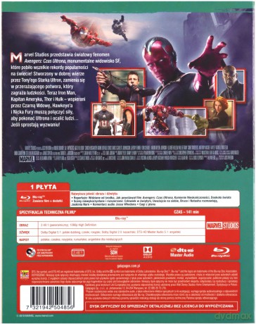 Avengers Kompletna Kolekcja Pakiet 1-4 (Disney) [5xBlu-Ray]
