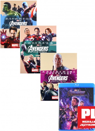 Avengers Kompletna Kolekcja Pakiet 1-4 (Disney) [5xBlu-Ray]