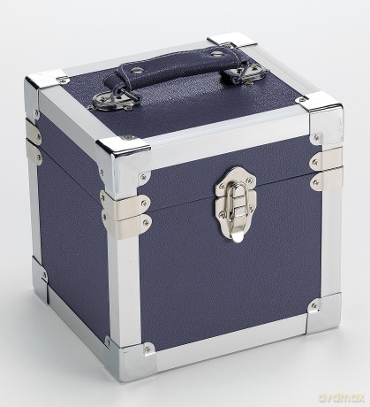 Blue: 7 Inch 50 Record Storge Carry Case