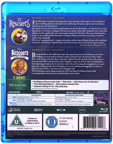 Rescuers Rescuers Down Under (Bernard i Bianka / Bernard i Bianka w krainie kangurów) [Blu-Ray]