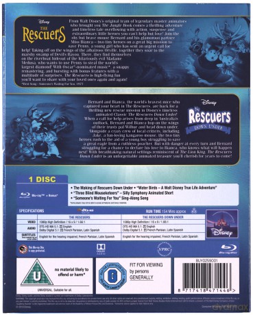 Rescuers Rescuers Down Under (Bernard i Bianka / Bernard i Bianka w krainie kangurów) [Blu-Ray]
