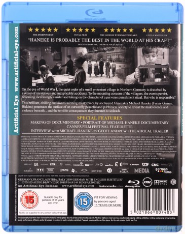 The White Ribbon (Biała wstążka) [Blu-Ray]