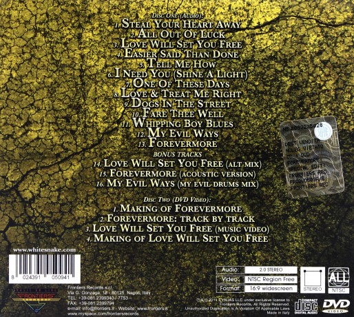 Whitesnake: Forevermore (digipack) [CD]+[DVD]