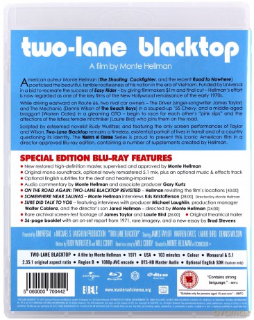 Two-Lane Blacktop [Blu-Ray]
