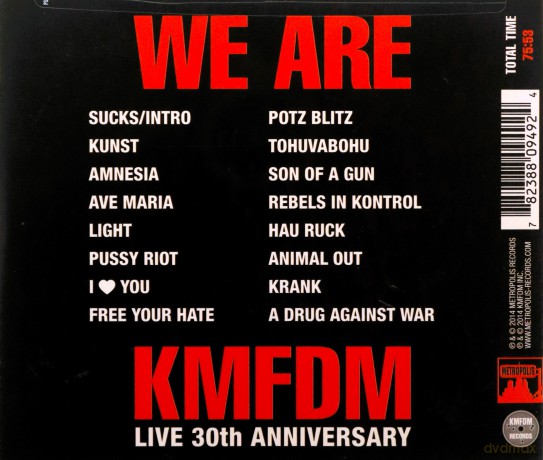Kmfdm: We Are - Live 30th Anniversary [CD]
