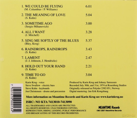 Karin Krog: We Could Be Flying [CD]