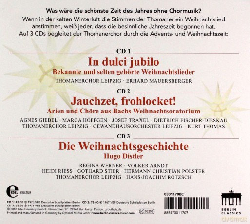 Thomanerchor Leipzig: Weihnachtssingen Der Thomaner [3CD]