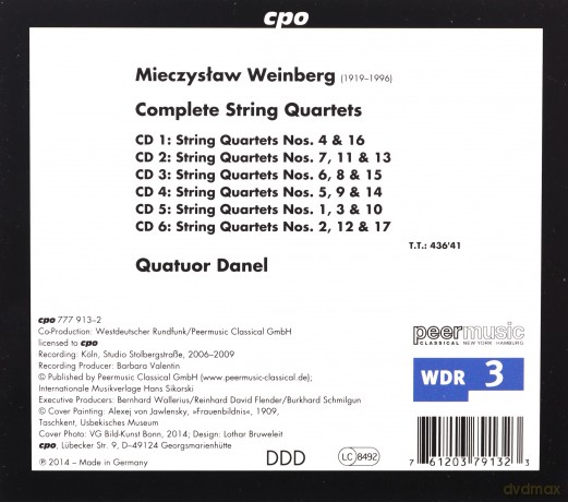 Quatuor Danel: Weinbergcomp String Quartet [CD]