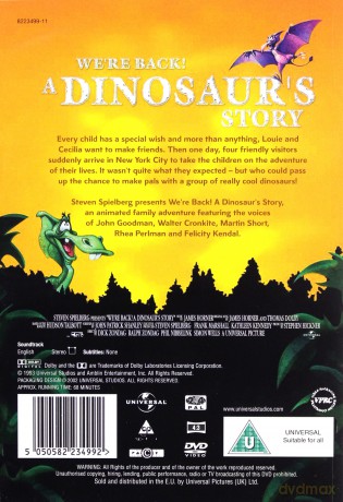 We're Back! A Dinosaurs Story (Opowieść o dinozaurach) [DVD]