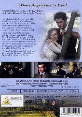 Where Angels Fear To Tread [DVD]