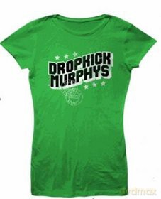 Dropkick Murphys: Boston, Ma Star Zipper Green Girl (L) [T-Shirt]