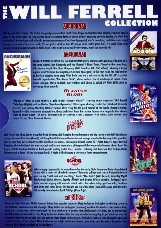 Will Ferrell BOX: Anchorman - The Legend of Ron Burgundy / Wake Up Ron Burgundy / Blades of Glory / A Night at the Roxbury / Superstar / Old School [6DVD]