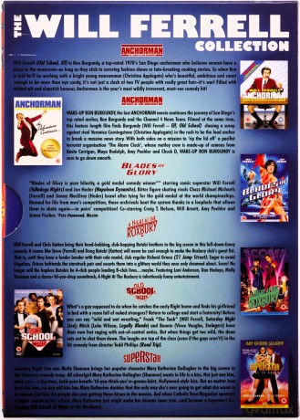 Will Ferrell BOX: Anchorman - The Legend of Ron Burgundy / Wake Up Ron Burgundy / Blades of Glory / A Night at the Roxbury / Superstar / Old School [6DVD]