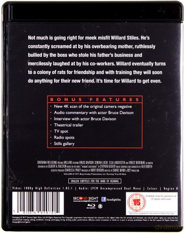 Willard (Szczury) [Blu-Ray]
