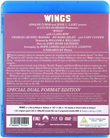 Wings (Skrzydła) [Blu-Ray]+[DVD]