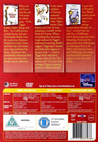 Winnie The Pooh Tripack [3DVD]