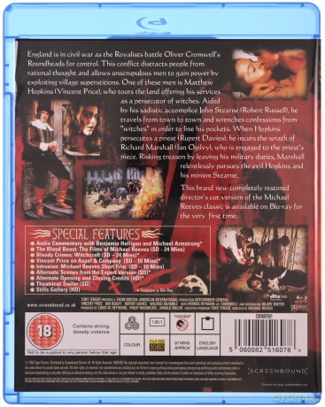 Witchfinder General Digitally Remastered (Robak zwycięzca) [Blu-Ray]