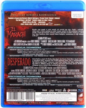 Desperado (1995) / El Mariachi (1993) [2xBlu-Ray]