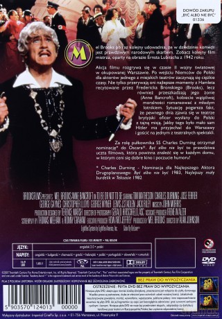 Być albo nie być [DVD]