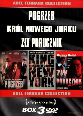 Kolekcja Abel Ferrara: Pogrzeb / Król Nowego Yorku / Zły porucznik BOX [3DVD]