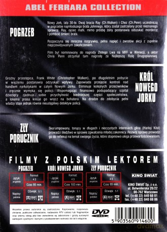 Kolekcja Abel Ferrara: Pogrzeb / Król Nowego Yorku / Zły porucznik BOX [3DVD]