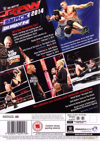 WWE The Best Of Raw Smackdown 2014 3 Discs [3DVD]