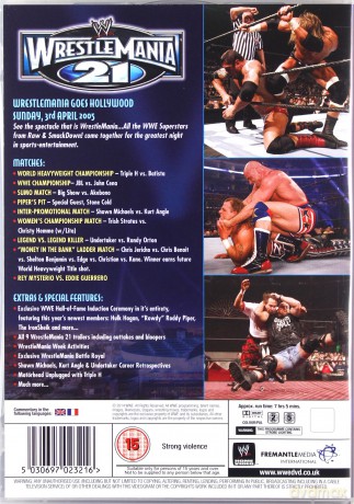 WWE Wrestlemania 21 [3DVD]