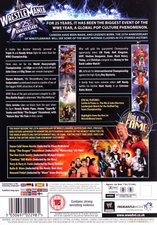 WWE Wrestlemania 25 [3DVD]