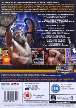 WWE Wrestlemania 30 [3DVD]