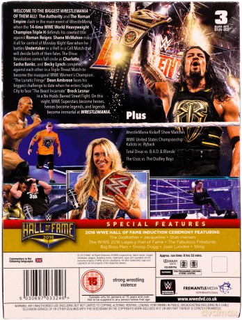 WWE Wrestlemania 32 [3DVD]