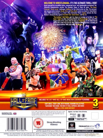 WWE Wrestlemania 33 [3DVD]