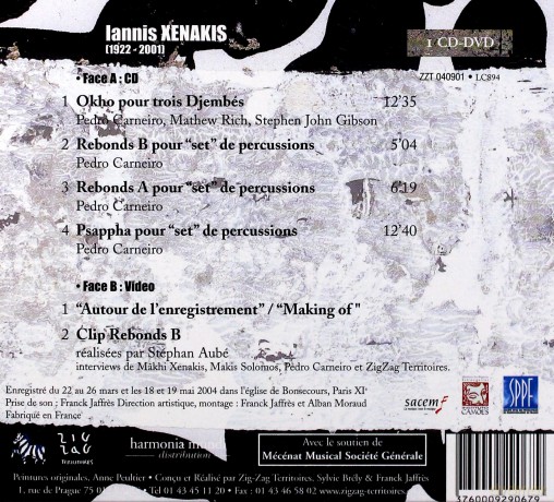 Pedro Carneiro: Xenakis Percussion Music [CD]