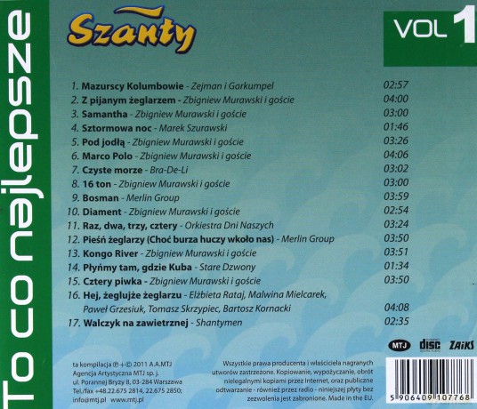 Szanty cz. 1 [CD]