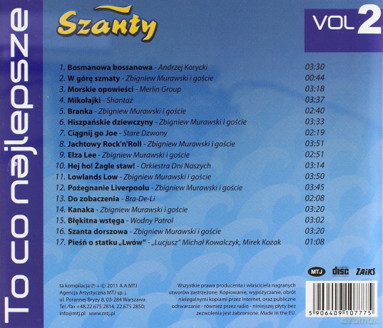 Szanty cz. 2 [CD]