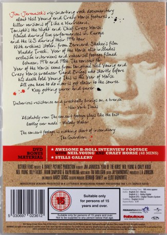 Neil Young Crazy Horse: Year Of The Horse The Neil Young [DVD]