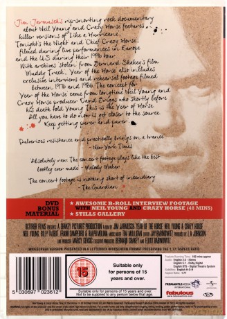 Neil Young Crazy Horse: Year Of The Horse The Neil Young [DVD]
