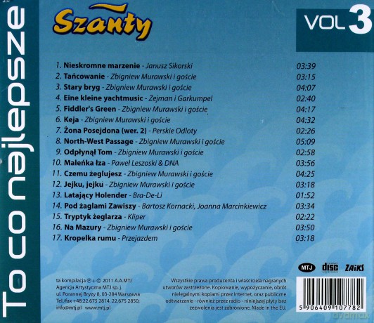 Szanty cz. 3 [CD]